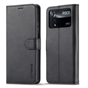 Чохол книжка LC.IMEEKE Calf Texture Xiaomi Poco X4 Pro 5G - чорний
