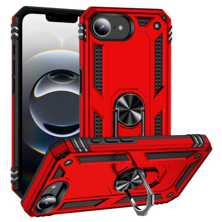 Противоударный чехол HMC 360 Degree Rotating Holder для iPhone 16e - красный