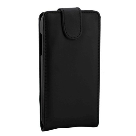 Черный Кожаный Чехол Флип Magnetic Button для Samsung Galaxy J5/J500