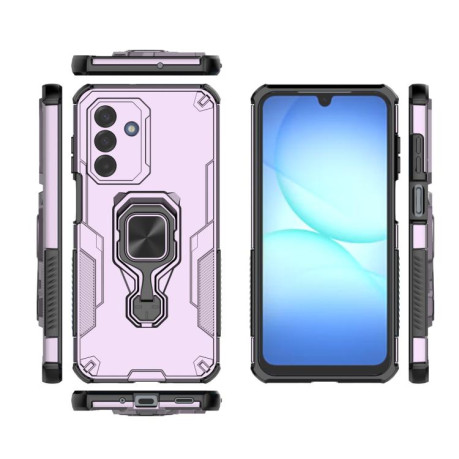Противоударный чехол Metal Kickstand TPU Hybrid PC на Samsung Galaxy A17 5G - фиолетовый