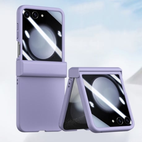 Противоударный чехол Three Parts  PC Skin Feel Shockproof  для Samsung Galaxy  Flip 6 - фиолетовый