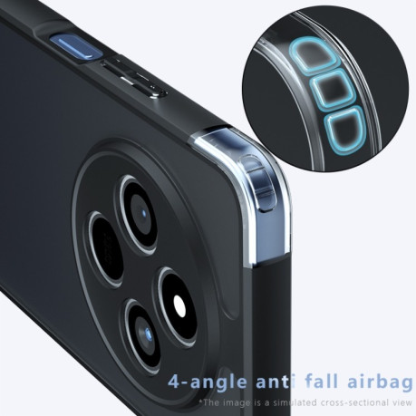 Противоударный чехол Armor Precise Hole PC Hybrid TPU для Xiaomi Redmi 14C 4G/Poco C75/Redmi A4 5G - черный