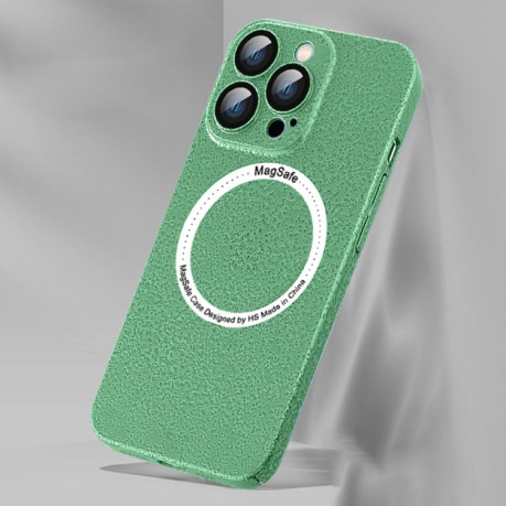 Противоударный чехол Ice Texture MagSafe для iPhone 14 Pro - зеленый