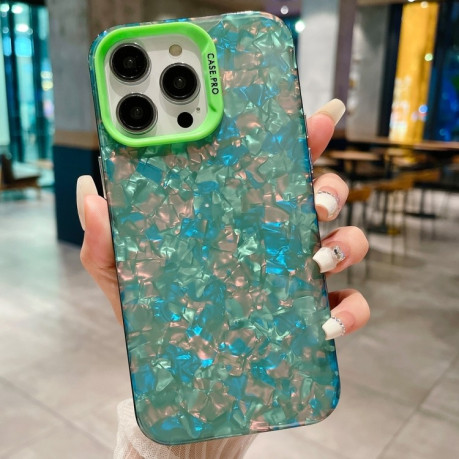 Протиударний чохол IMD Shell Texture для iPhone 15 Pro - зелений