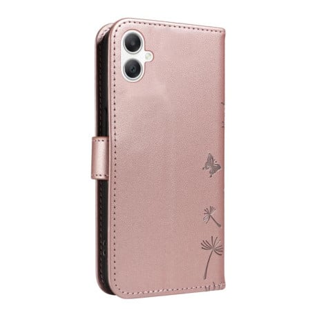Чехол-книжка Dandelion Embossed Pattern Flip Leather на Samsung Galaxy A07 5G - золото
