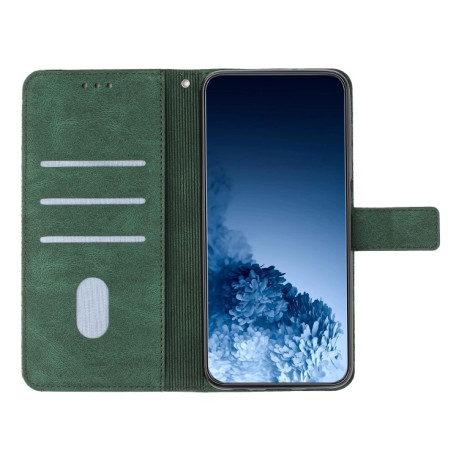 Чехол-книжка Mandala Embossed Flip для iPhone 14 Plus - зеленый