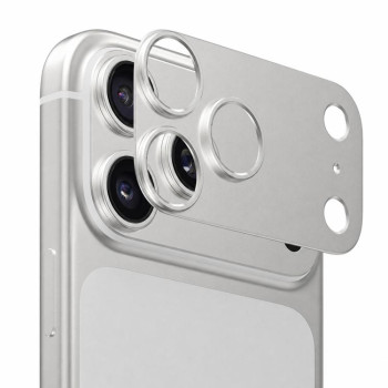 Титановa рамка захисту камери Escase на iPhone 18 Pro Max — срібляста