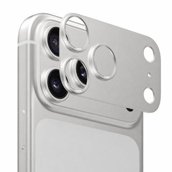 Титановая рамка защиты камеры Escase на iPhone 18 Pro — серебристая