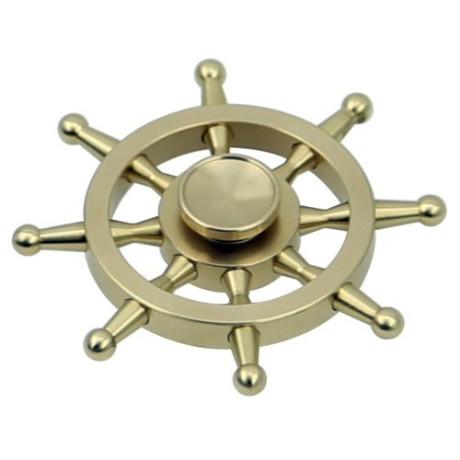 Металевий золотий спіннер Fidget Spinner Rudder Shape