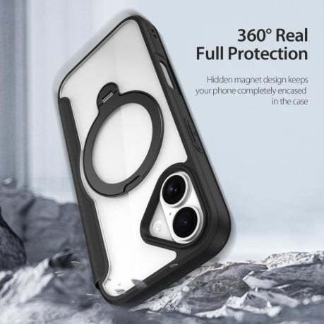 Чехол-книжка DUX DUCIS Skin X Pro Series с Magsafe на iPhone 17 - черный