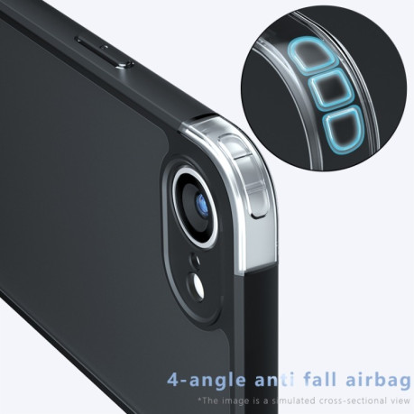 Противоударный чехол Armor Precise Hole PC Hybrid TPU для iPhone 16e - прозрачный
