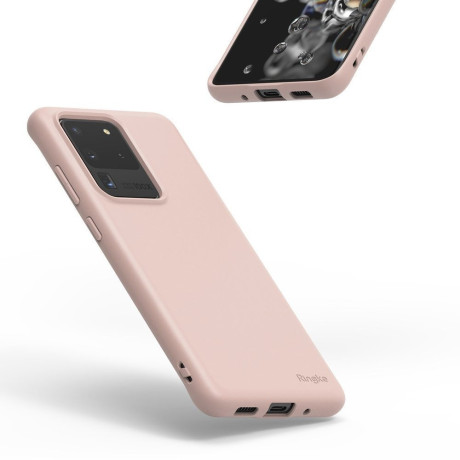 Оригинальный чехол Ringke Air S на Samsung Galaxy S20 Ultra pink