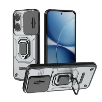 Противоударный чехол Sliding Camshield на Xiaomi Redmi Turbo 5 Max / Poco X8 Pro Max — серый