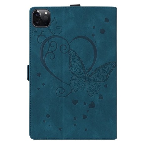 Чохол - книжка Love Butterfly Embossed Leather на  iPad Pro 13 2024 - синій