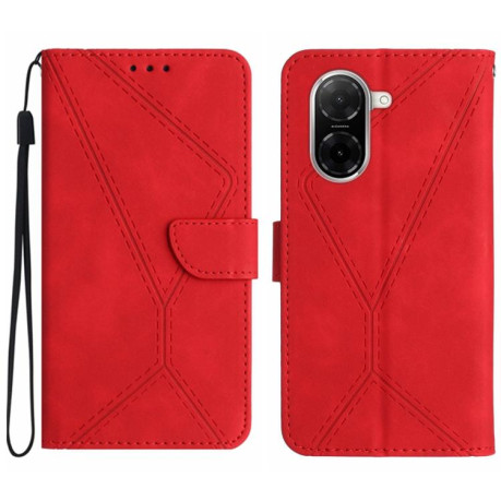 Чохол-книжка Stitching Embossed з магнітним хлястиком на Xiaomi Redmi A5 4G 173.3mm - червоний