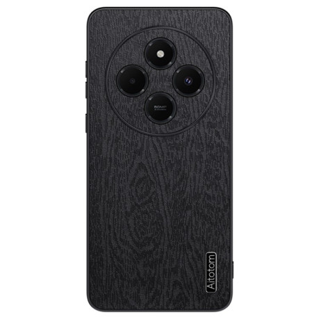 Чохол Tree Bark Leather Shockproof для Xiaomi Redmi 14C 4G/Poco C75/Redmi A4 5G - чорний