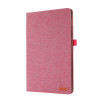 Чохол-книжка Fabric Leather для Xiaomi Mi Pad 5 Pro 12.4 - пурпурно-червоний