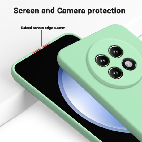 Силіконовий чохол Solid Color Liquid Silicone на Realme 13+ 5G/13 Pro 5G/13 Pro+ - зелений