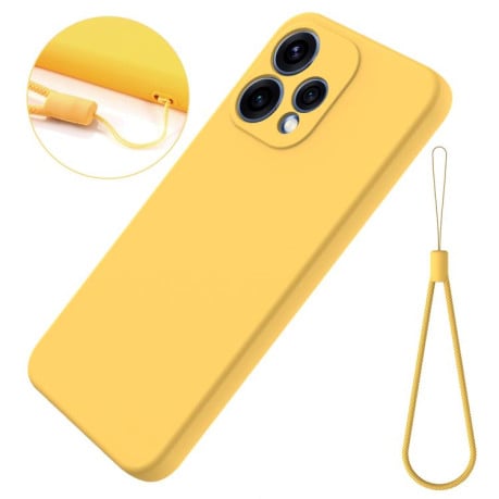Силіконовий чохол Solid Color Liquid Silicone для OPPO Reno15 5G Global — жовтий