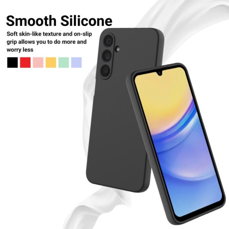 Силіконовий чохол Solid Color Liquid Silicone для Samsung Galaxy A16 5G - чорний