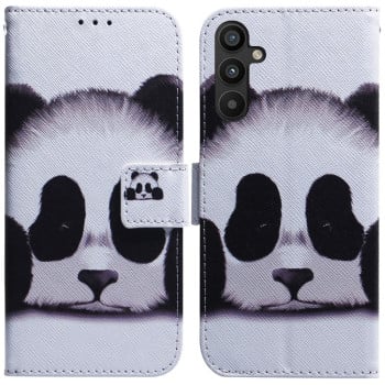 Чехол-книжка Coloured Drawing для Samsung Galaxy A34 5G - Panda