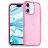 Ударозащитный чехол Glitter Powder TPU Hybrid PC на iPhone 16 - розовый
