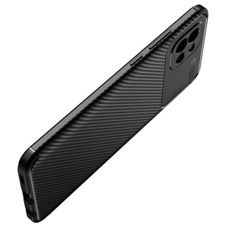 Ударозахисний чохол HMC Carbon Fiber Texture Samsung Galaxy A03 - чорний