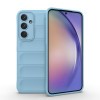 Силиконовый чехол Magic Flannel для Samsung Galaxy A35 5G - голубой
