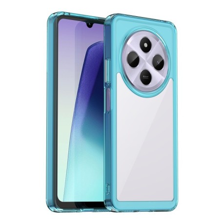 Противоударный чехол Colorful Acrylic Series для Xiaomi Redmi 14C 4G/Poco C75/Redmi A4 5G - синий