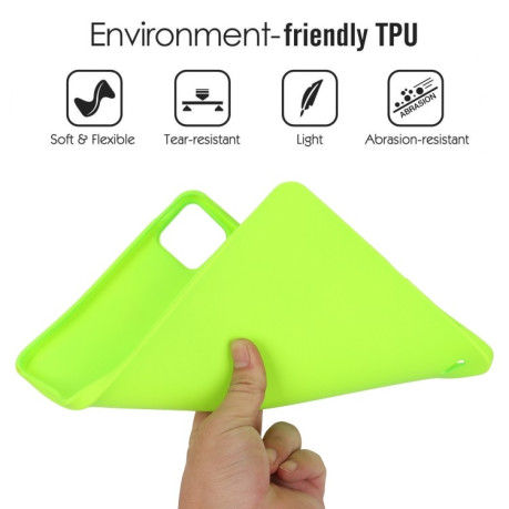 Чехол Oil Spray Skin-friendly TPU Tablet Case для Xiaomi Pad 6 / 6 Pro - светло-зеленый