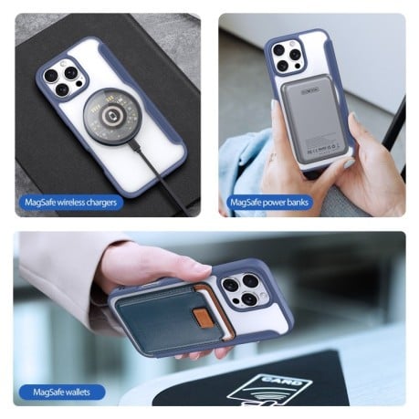 Чехол-книжка DUX DUCIS Skin X Pro Series Magsafe на  iPhone 16 Pro - синий