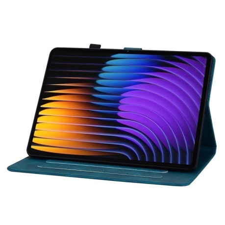 Чехол-книжка Lily Embossed Leather для Xiaomi Pad 7/Pad 7 Pro - синий