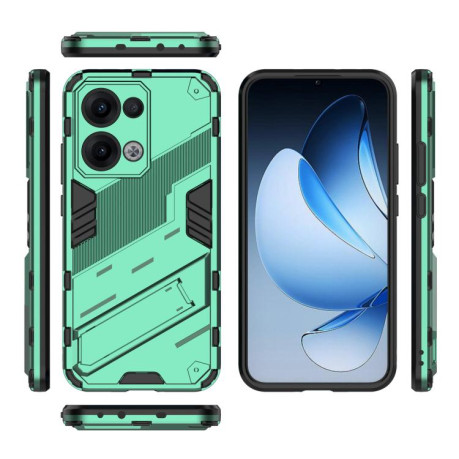Противоударный чехол Punk Armor для OPPO Reno13 5G Global - зеленый