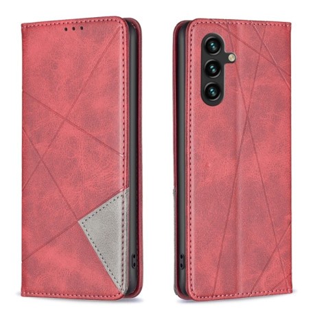 Чехол-книжка Rhombus Texture для Samsung Galaxy A56 5G - красный