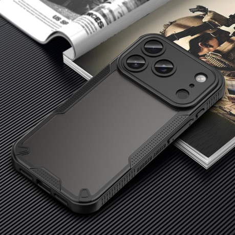Противоударный чехол Armor Glaze PC Hybrid для iPhone 17 Pro - черный