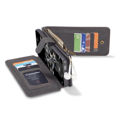 Кожаный чехол-кошелек CaseMe на Samsung Galaxy S20 Ultra - черный