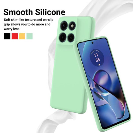 Силіконовий чохол Solid Color Liquid Silicone на Motorola Edge 60 - зелений