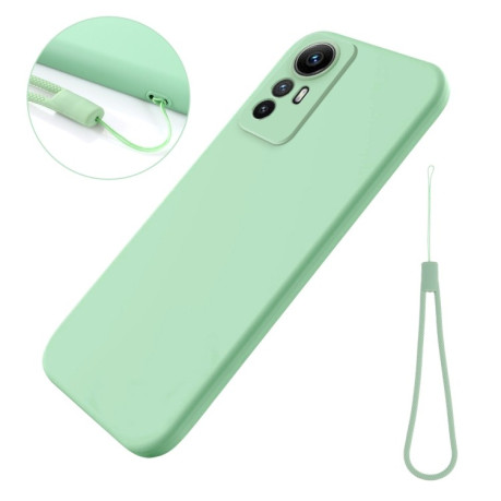 Силіконовий чохол Solid Color Liquid Silicone для Xiaomi Redmi Note 12S 4G - зелений