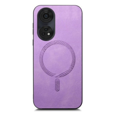 Чехол Retro Magsafe Magnetic на OPPO A3 Pro - фиолетовый