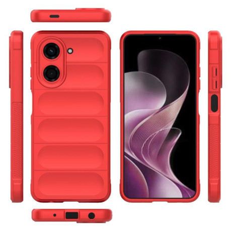 Силиконовый чехол Magic Flannel для Xiaomi Redmi A5 4G 171.7mm / Xiaomi Poco C71 4G - красный