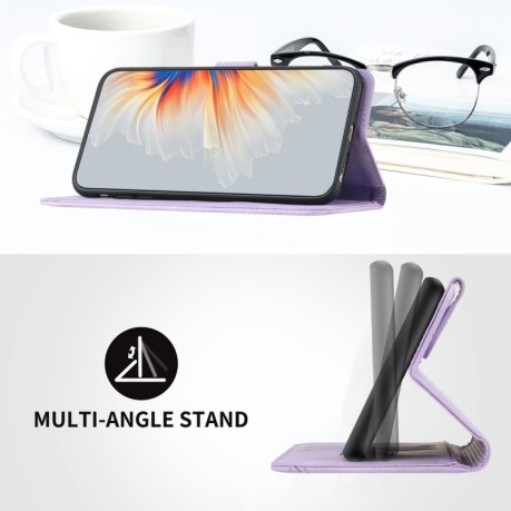 Чохол-книжка Skin Feel Heart Amile для Infinix Hot 50 Pro+ 4G - фіолетовий