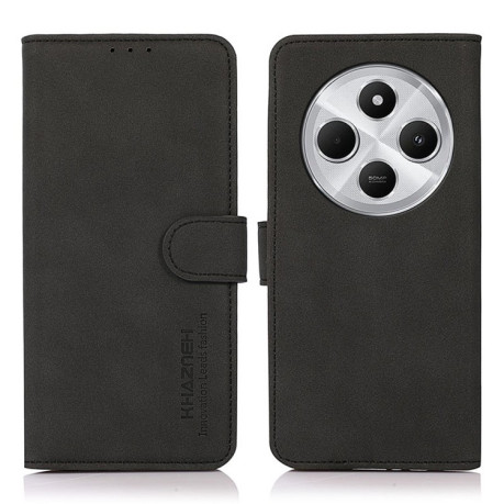 Чехол-книжка KHAZNEH Matte Texture для Xiaomi Redmi 14C 4G/Poco C75/Redmi A4 5G - черный