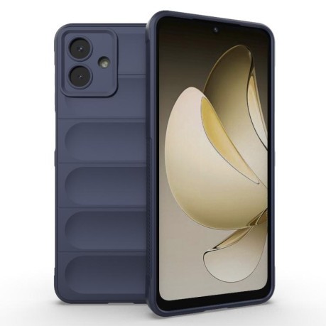 Силиконовый чехол Magic Flannel для Samsung Galaxy A07 4G - синий