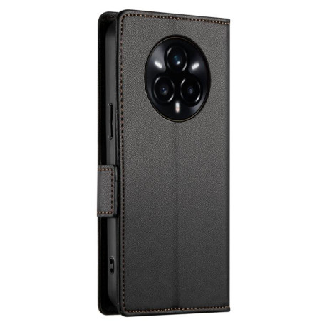 Чохол-книжка Side Buckle Magnetic Frosted Leather для Realme 14 Pro+ - чорний