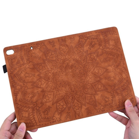 Чохол-книжка Calf Texture Embossed на iPad Pro 11 2024 - коричневий