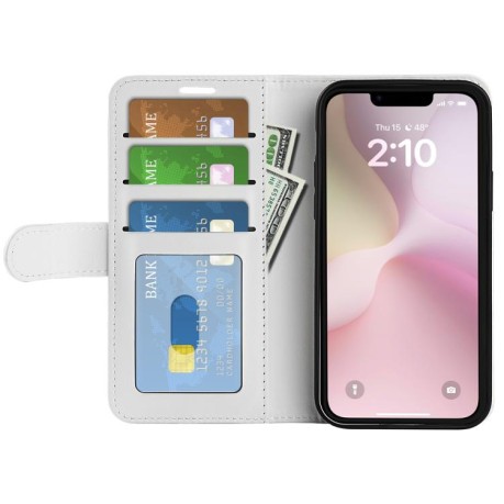 Чохол-книжка R64 Texture Horizontal Flip Leather для iPhone 16e - білий