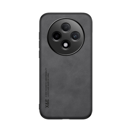 Противоударный чехол Skin Feel Magnetic для OPPO Reno12 F/12 FS 5G - темно-серый