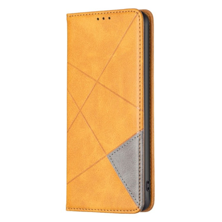 Чехол-книжка Rhombus Texture для Xiaomi Redmi Note 12 4G - желтый