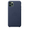 Кожаный Чехол Leather Case Midnight Blue для iPhone 11 Pro