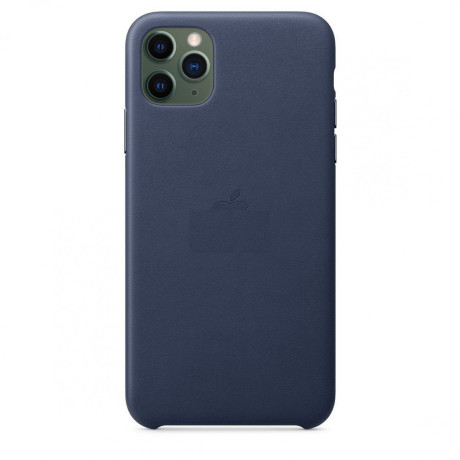 Кожаный Чехол Leather Case Midnight Blue для iPhone 11 Pro